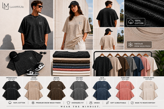 LuvinMYLife Signature Snow Wash Oversized Tee