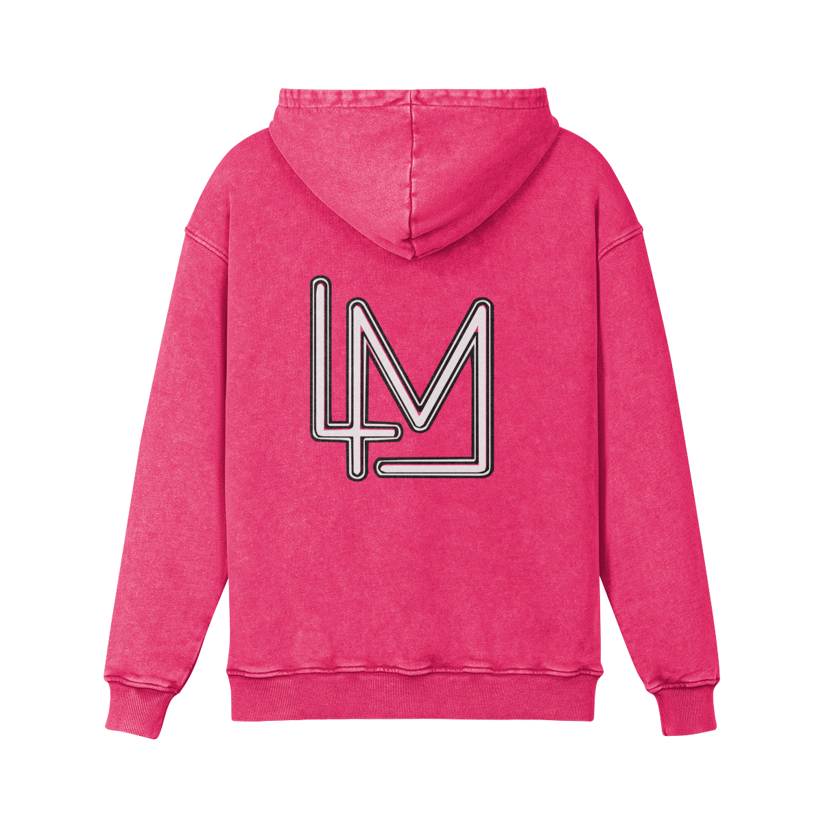 Dark Pink Washed Oversized Heavyweight Hoodie – LuvinMYLife